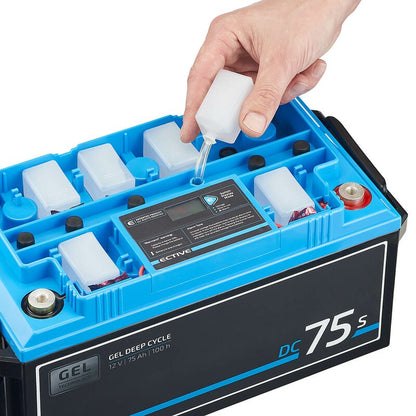 ECTIVE DC 38S GEL Deep Cycle mit LCD-Anzeige 38Ah Versorgungsbatterie