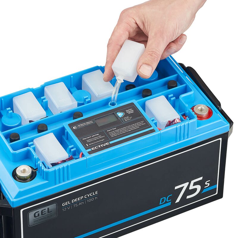 ECTIVE DC 45S GEL Deep Cycle mit LCD-Anzeige 45Ah Versorgungsbatterie