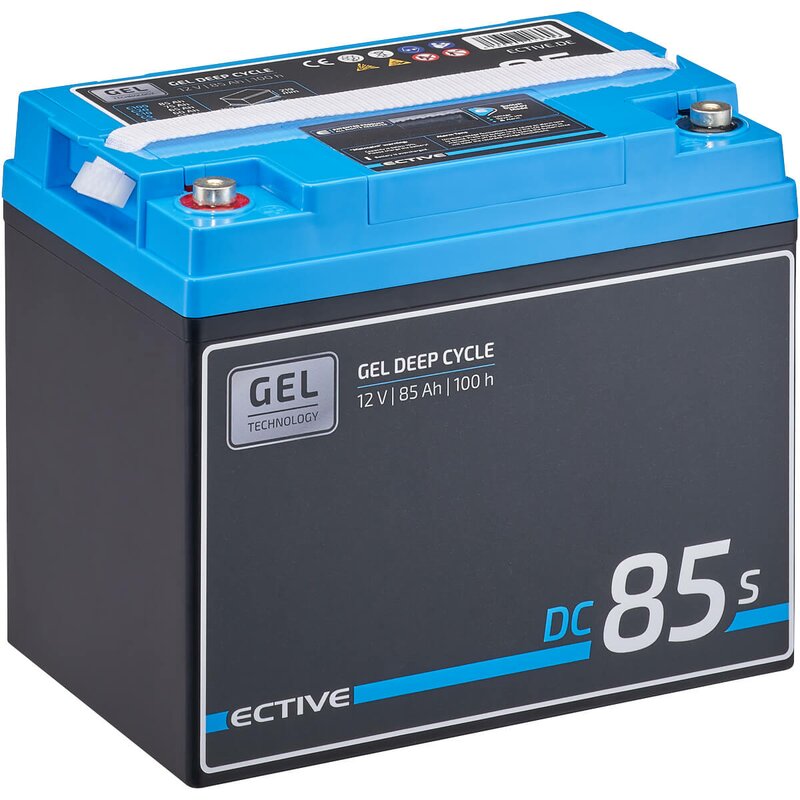 ECTIVE DC 85S GEL Deep Cycle mit LCD-Anzeige 85Ah Versorgungsbatterie