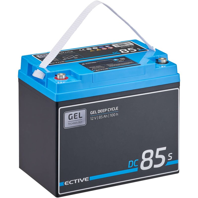 ECTIVE DC 85S GEL Deep Cycle mit LCD-Anzeige 85Ah Versorgungsbatterie