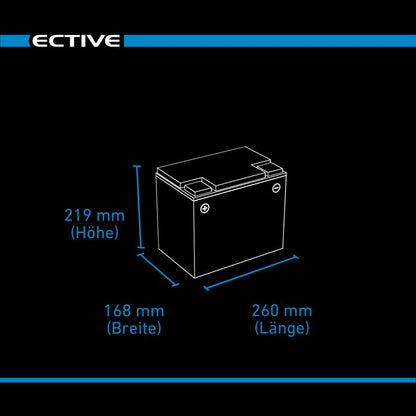 ECTIVE DC 85S GEL Deep Cycle mit LCD-Anzeige 85Ah Versorgungsbatterie