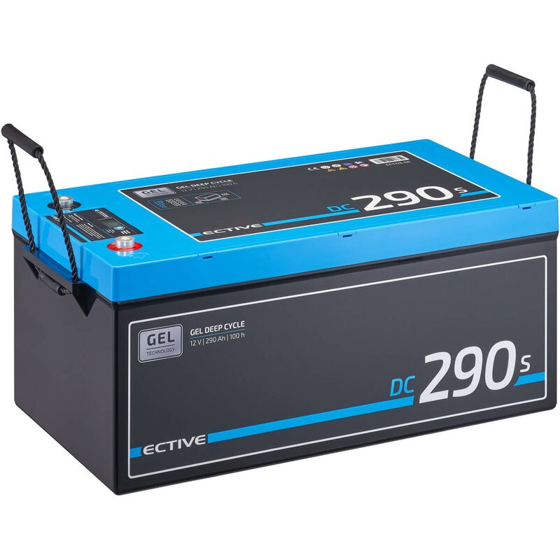 ECTIVE DC 290S GEL Deep Cycle mit LCD-Anzeige 290Ah Versorgungsbatterie