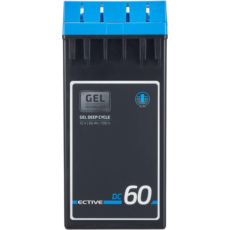 ECTIVE DC 60 GEL Slim 12V Versorgungsbatterie 60Ah