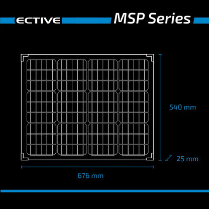 ECTIVE MSP 70s Black Monokristallines Solarmodul 70W