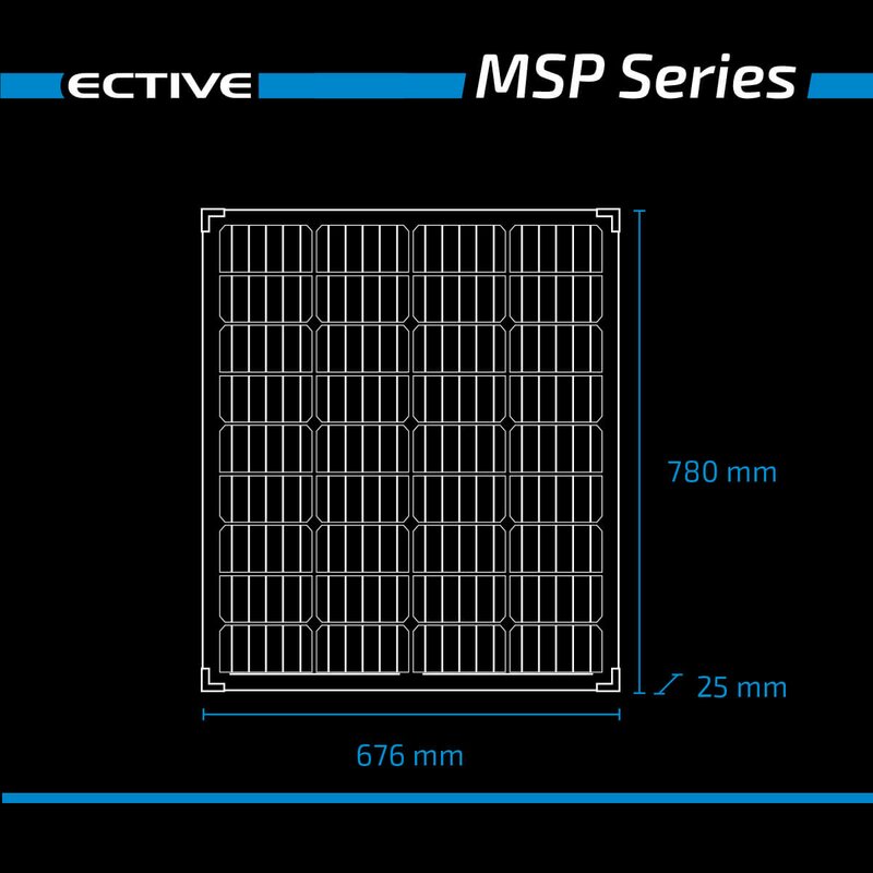 ECTIVE MSP 100 Black Monokristallines Solarmodul 100W