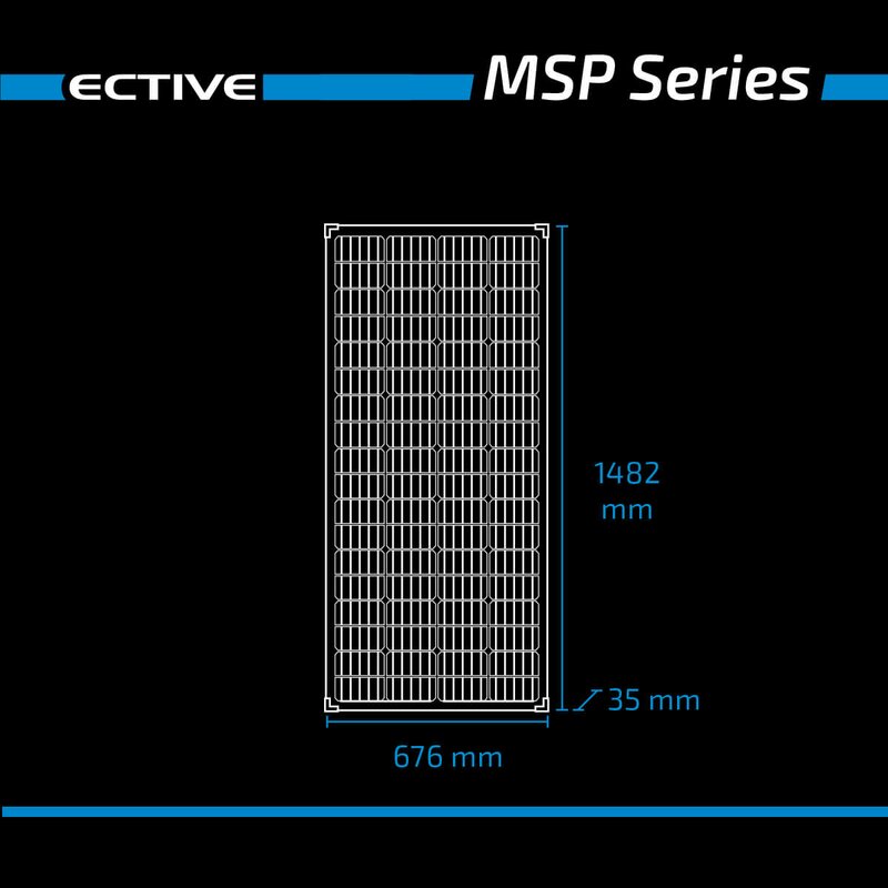 ECTIVE MSP 190s Black Monokristallines Solarmodul 190W