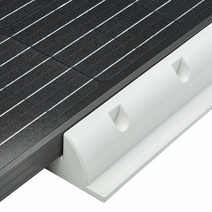 ECTIVE 2-teilig kurze Haltespoiler für Solarmodule (weiß)