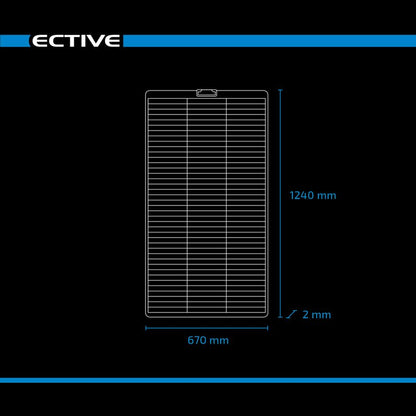 ECTIVE SSP 150 Flex Black flexibles Schindel Monokristallin Solarmodul 150W