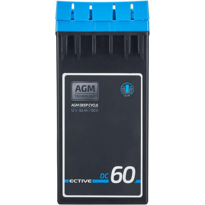 ECTIVE DC 60 AGM Slim 12V Versorgungsbatterie 60Ah