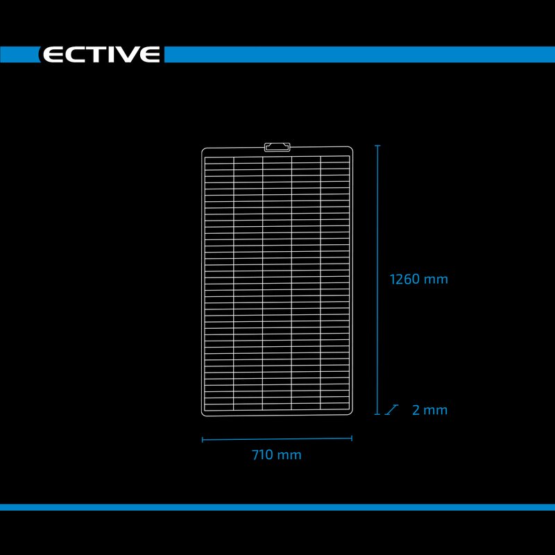 ECTIVE SSP 180 Flex Black flexibles Schindel Monokristallin Solarmodul 180W