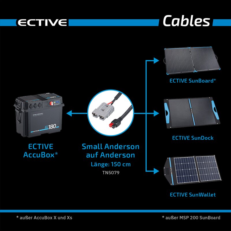 ECTIVE Adapter Anderson small zu Anderson für AccuBox Powerstation