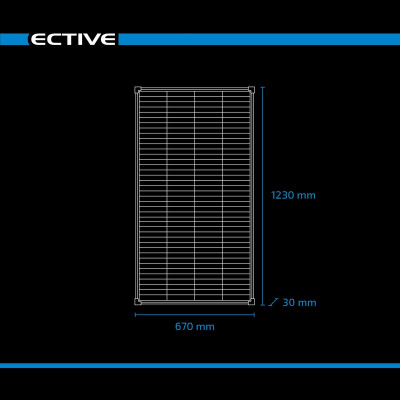 ECTIVE SSP 170 Black Schindel Monokristallin Solarmodul 170W