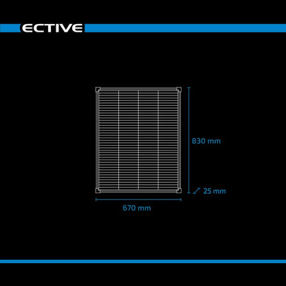 ECTIVE SSP 100 Black Lightweight Schindel Solarmodul Monokristallin 100W