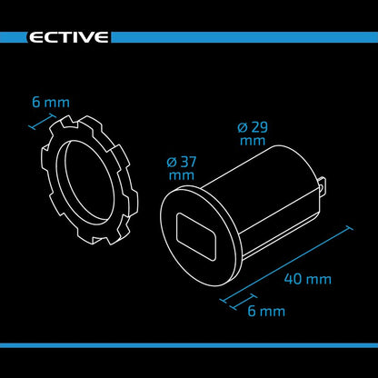 OLED Voltmeter-Einbaubuchse 12/24V