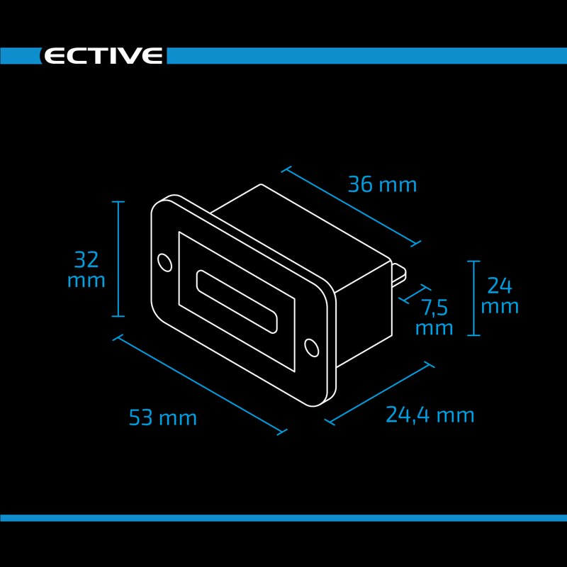 LED Batterieladestandsanzeige 12/24V