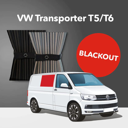 Vorhang Set für VW T5 / T6 - Mitte Rechts (Premium-Blackout)
