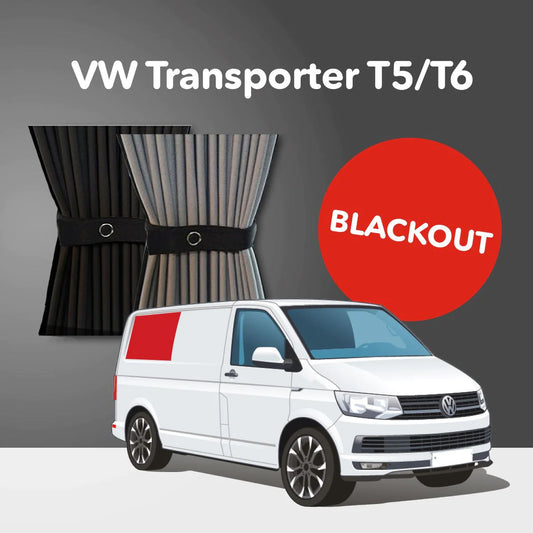 Vorhang Set für VW T5/T6 - Hinten Rechts (Premium-Blackout)