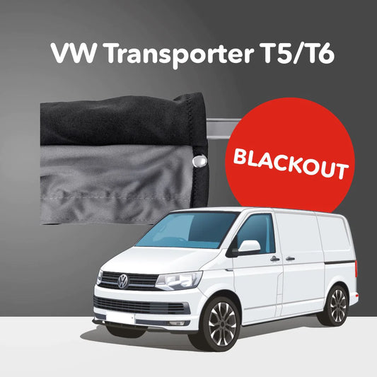 VW T5 / T6 Trennvorhang für die Fahrerkabine (Premium-Blackout)